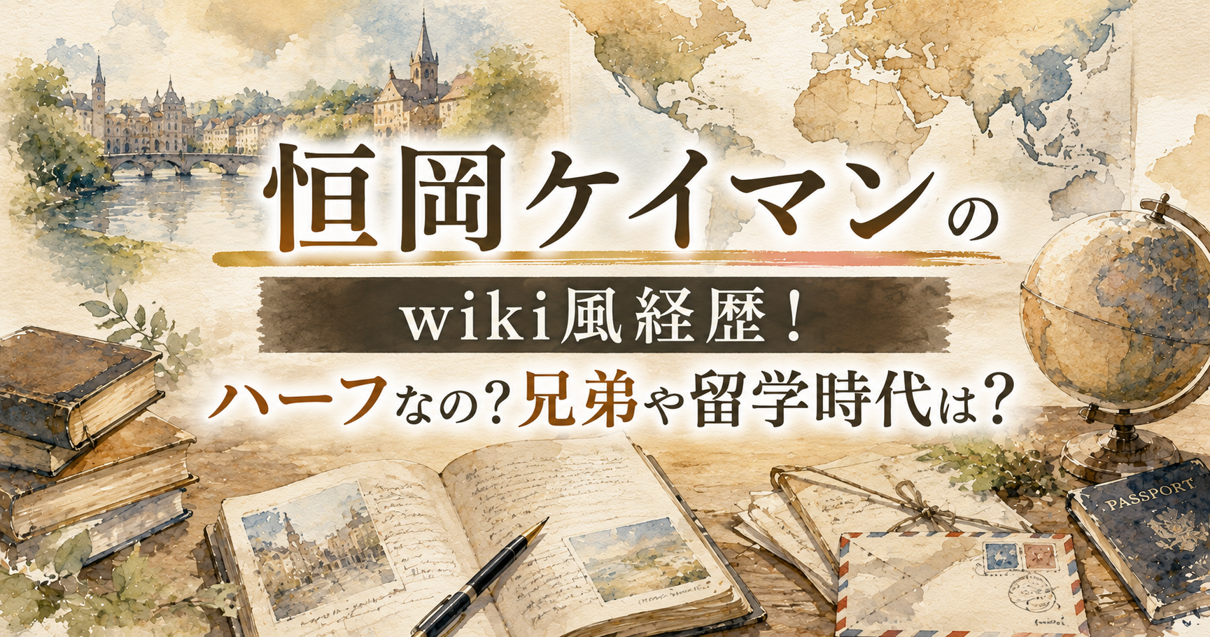 恒岡ケイマンのwiki風経歴！ハーフなの？兄弟や留学時代は？