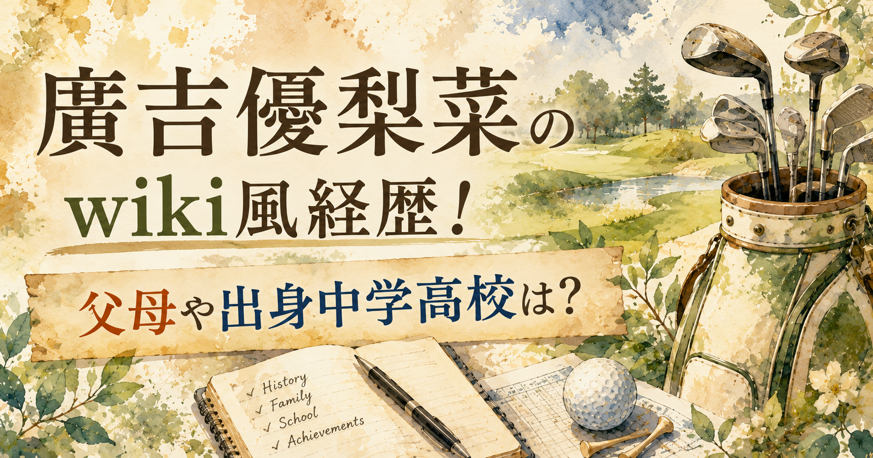 廣吉優梨菜のwiki風経歴！父母や出身中学高校は？